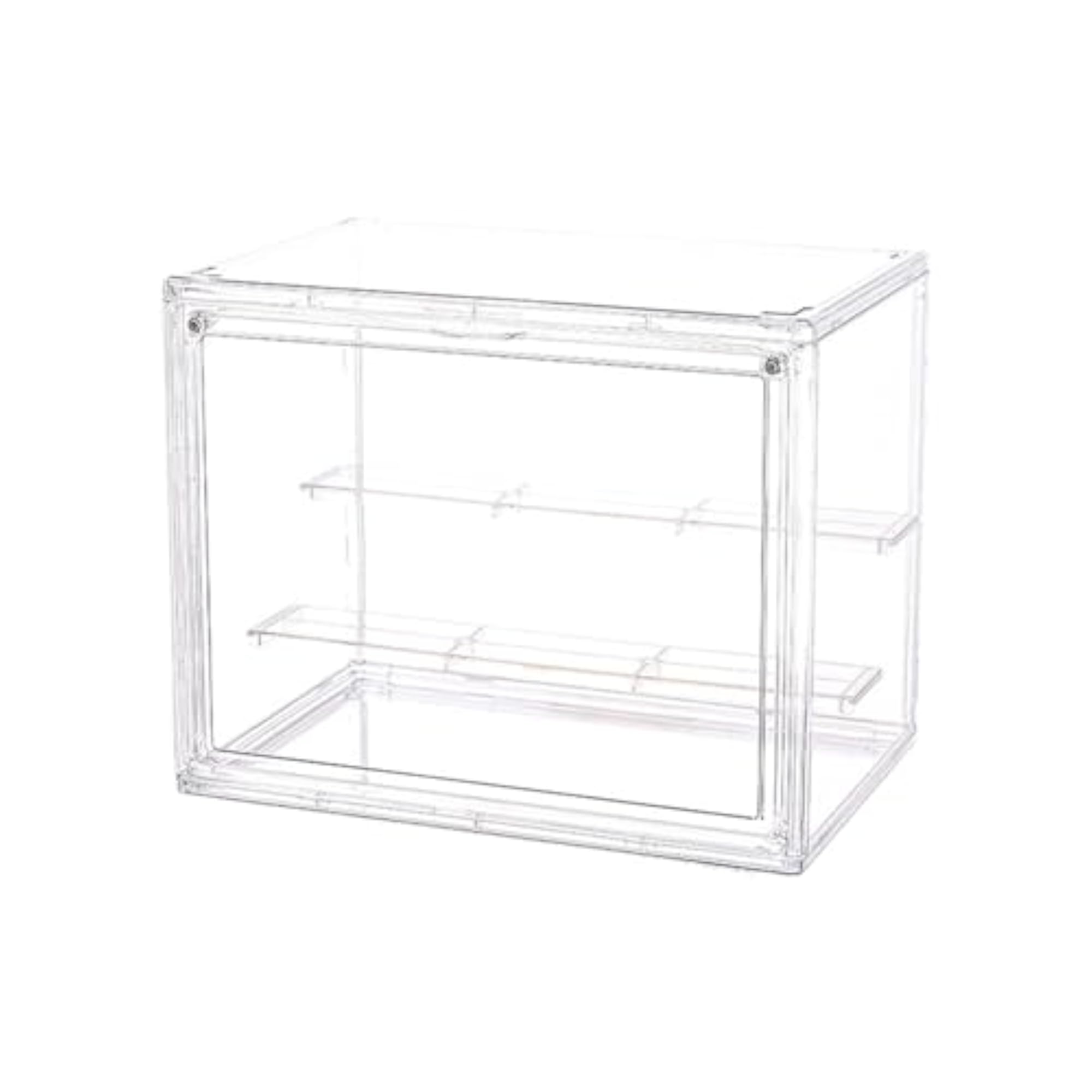 Transparent Display Case with Shelf for Collectibles