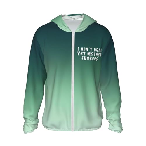 I Ain't Dead Yet Mother Fuckers Men's Sun Protection Shirts Performance Long Sleeve SPF Uv Shirt,