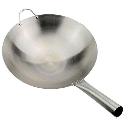 Wok de acero inoxidable de 43 cm miniatura 1