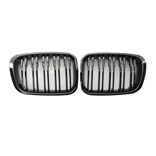 Grille calandre avant pour BMW E46 4 portes noir brillant double ligne 1998-2001