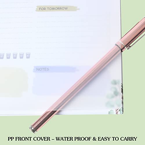 To Do List Notepad - Daily Planner Note Pad Undated 52 Tear Off Sheets, 6.5" X 9.8" To-Do List Productivity Organizer With Planning Schedule For Tasks, Personal,Todo, Water Intake #TOP5