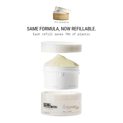 JUNO & Co. JADE Clarifying Cleansing Powder & Clean10 Cleansing Balm, Gentle Exfoliating Powder-to-Foam Cleanser, Balm-to-Oil Cleanser, 2.87 oz - Image 4
