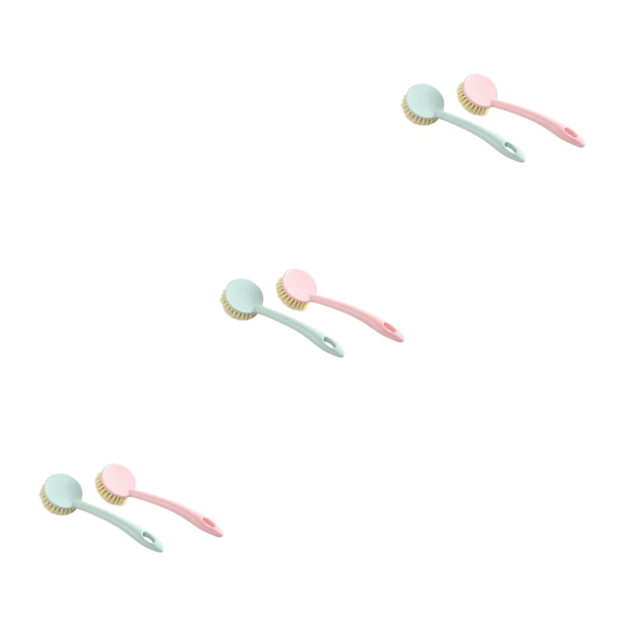 MAGICLULU Juego De 3 Cepillos De Cocina con Mango De Plástico Resistente para Limpieza Y Lavado A Fondo De Platos (2 Unidades)