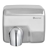 KSITEX Handtrockner Kommerziell, Edelstahl – Schneller Elektrischer Händetrockner wandmontiert, 2300W, Automatischer Sensor, für Toilette, Bad (2300W, Edelstahl)