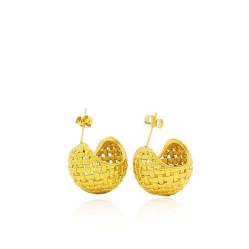 ALEX 14K���f�B�[�X�t�b�N�S�[���h�C�������O�́A��_�ȃt�@�b�V�����A�N�Z�T���[����D���ȏ����ɍœK�ł��B�����̌y�ʂŃR���p�N�g�ȃC�������O�͒�A�����Q���ł��B, 0.8 x0.4 x1.1 inches, �C�G���[�S�[���h �C�G���[�S�[���h�B ��h