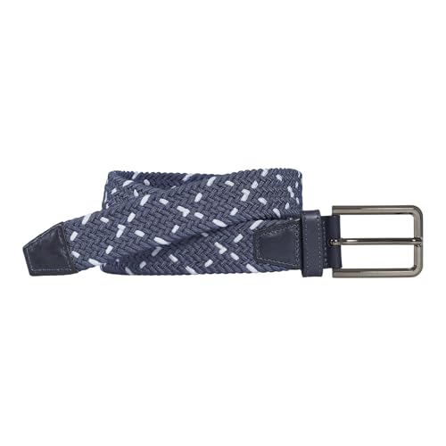 Image of Johnston & Murphy Men's Woven Stretch-Knit Belt