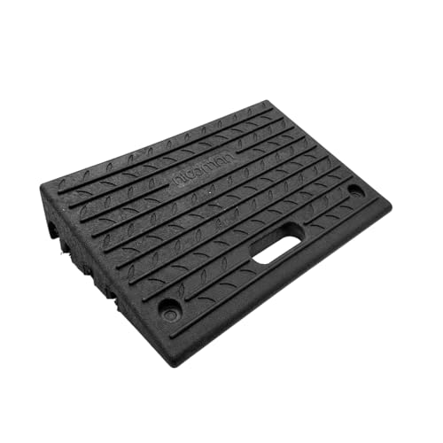 Nicoman Rubber Kerb Ramps Multiuse Curb Ramp for Vehicles Wheelchairs Bikes Strollers Pet Mobility and Disabled Chair & Dog (Pack of 1)