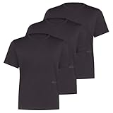 SLOGGI - SLG BASE - UNTERHEMD/SHIRT KURZARM - 3ER PACK (M CHARCOAL)