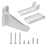 Murtenze Reinforced Storm Door Closer Bracket Kit, Screen Door Closer Replacement Part Repair Jamb Bracket Protecting Doors from Strong Wind Damage (White)