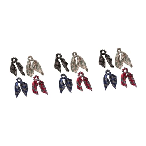 Bandeau pour cheveux en satin imprimé lot de 12 pièces idée cadeau idéal