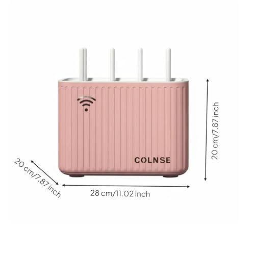 Support mural box internet rose double couche predolo étagère décodeur TV - 4