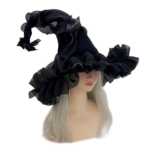 Chapeau de sorcière pliable ultra confortable avec son grand bandeau doux réglable