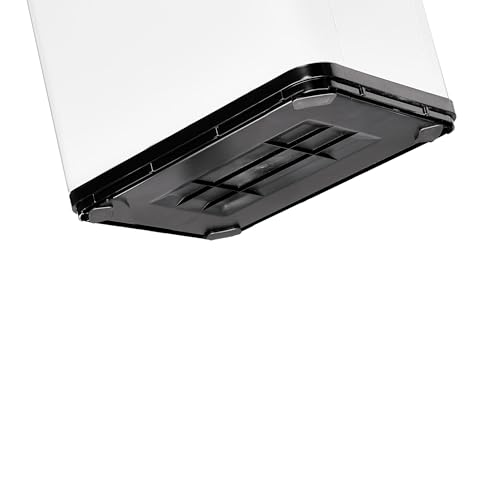 WELL HOME inteligentny kosz na śmieci bez nóżek z automatycznym otwieraniem lub kontaktem ręcznym, 60 l, wysokość: 79,5 (x 35,5 x 26), biały