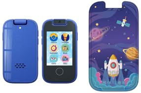 bravokidsKids Toy Smartphone, Gifts and Toys for Girls Ages 3-7, KP002 Blue