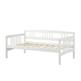 Dorel Living Kayden Daybed Solid Wood, Twin, White 31fWTFBE6EL. SS280