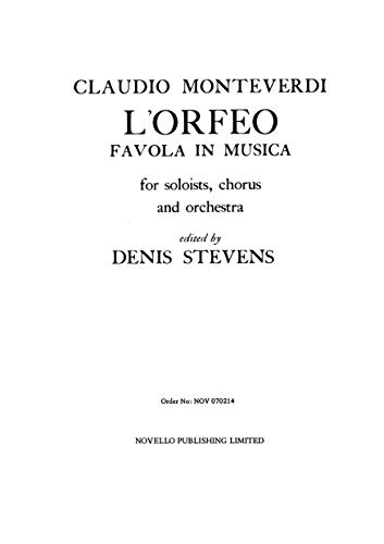 Claudio Monteverdi: L'orfeo - Favola in Musica Sv. 318