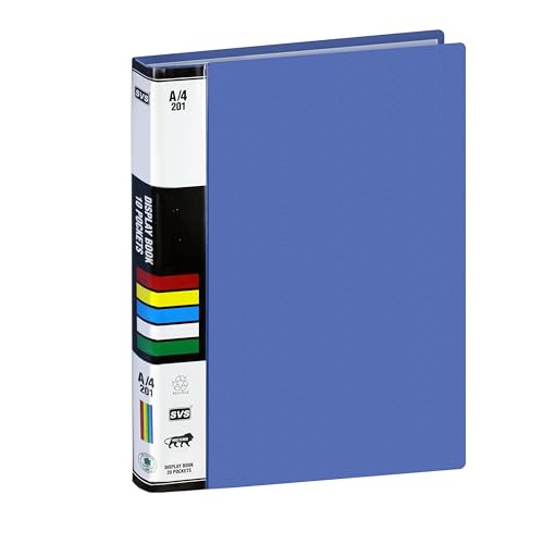 Image of TULMAN 10 Pockets Bound A4 Size Presentation Display Book Portfolio File Folder Presentation Binders with Plastic Clear Sleeves Document Organizer for School Office (Assorted Color)