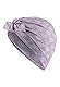 Sterntaler Knotenmütze Herzen - Babymütze aus Flammgarn-Jersey mit allover Print - Mädchen UV-Schutz 50+ Turban Mütze - modische Beanie Baby und Kinder Mütze - Übergangsmütze, flieder, Größe 49