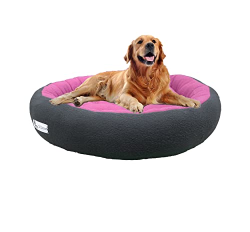 Image of Premium XXL Size Dog Bed for Large Dogs and Puppies Anti Skid Bottom Washable Orthopedic Big Dog /cat Beds Pink /Black