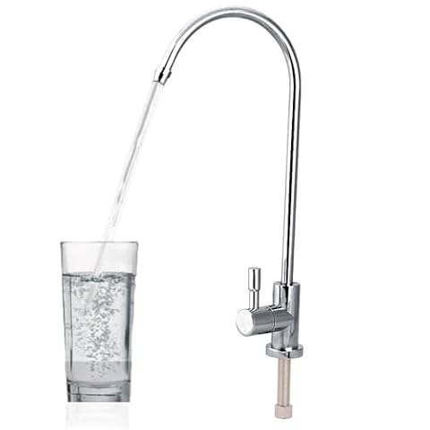 Picie Filtr Wody, Kran, 1/4 '' Zlew Zlewu Cynku Kran Kran Chrome Odwrotna Osmoza RO Filtr Wody Pitnej do Picia Zlewozmywak Kuchenny Gotowanie