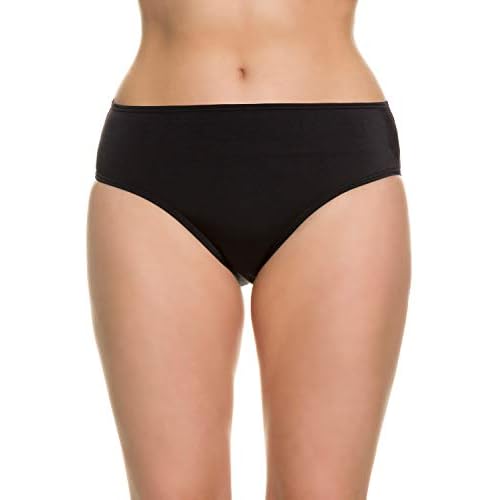 Ulla Popken Große Größen Damen Bikinihose Bikinislip, Schwarz (Schwarz 10), 52