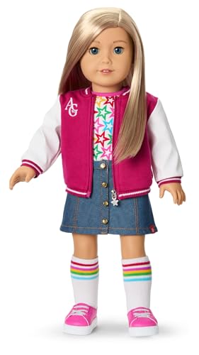 Image of American Girl, Truly Me 18-inch Doll #100 with Dark-Blue Eyes, Straight Blonde Hair, Light-to-Medium Skin, for Ages 6+