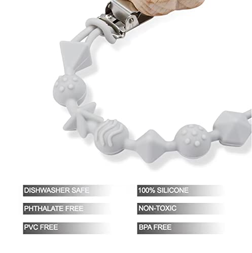 Pandaear Baby Dinosaur Training Massaging Toy Teether | Soothes Gums Promotes Healthy Oral Development | Food Grade Soft Safe Bpa-Free Silicone Natural Organic | Babies Toddlers Infants #TOP1