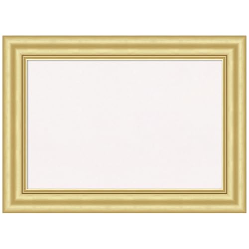 Amanti Art White Cork Board for Wall, 29x21 Traditional Office Decor