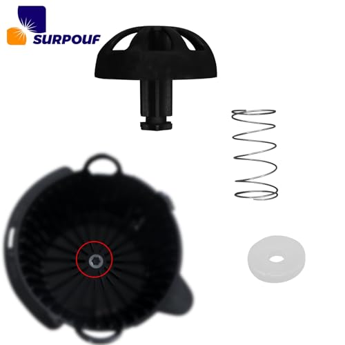 image for SURPOUF 2-Pack Coffee Replacement Brew Basket Spring Loaded Stopper Ki