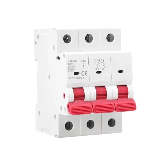 Disjoncteur 6A-63A haute sécurité 3P 6KA AC rail 220V 400V