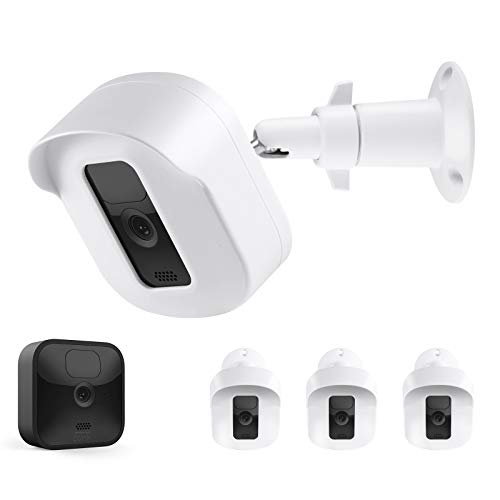 Blink Outdoor Camera Wall Mount Bracket, Hard Protective Case and Metal Mount for Blink XT2 Cameras Weather Proof Adjustable Indoor Outdoor Mount and Cover for Blink Home Security (3 Pack, White)