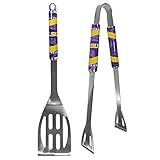 NCAA Siskiyou Sports Fan Shop LSU Tigers 2 pc Steel BBQ Tool Set One Size Team Color