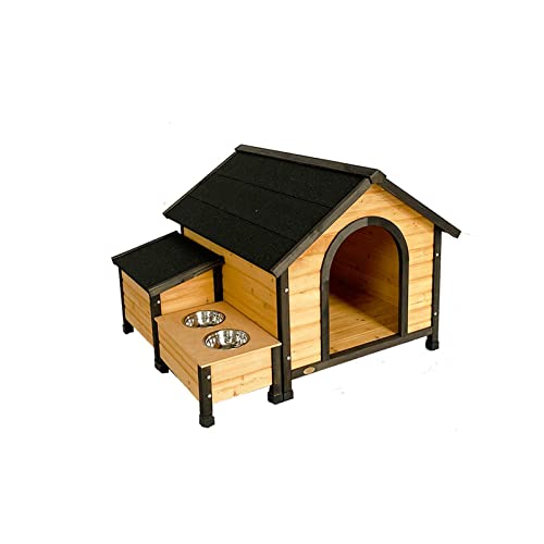 Huangj-0527 小動物用キャットハウス 犬の別荘 屋外犬小屋 屋外犬小屋 大型犬小屋 犬小屋 ペット犬小屋 収納ボックス付き 大型猫ケージ