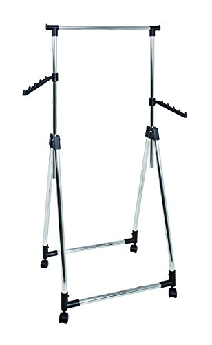 Haku Möbel 44076 Armario en rollo, acero, plástico, cromo negro, 49x61x99 cm.