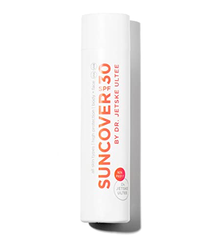 Suncover Dr. Jetske Ultee | Sonnencreme | LSF 30 | Testsieger | Kinder | 250 ml | Körper & Gesicht | Enthält effektive und sichere UV-Filter | Wasserresistent | Parfümfrei | Ohne Octocrylene Cover