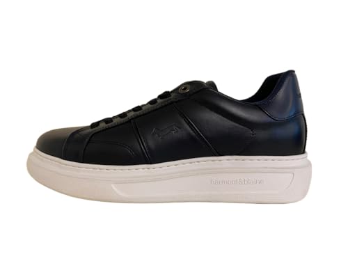 Harmont&Blaine - Zapatillas Total Azul con Fondo Blanco, turquesa, 39 EU