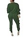 KANSOON Women 2 Pieces Outfits Puff Sleeve Top and Long Flounced Pants Sweatsuits Set Tracksuits