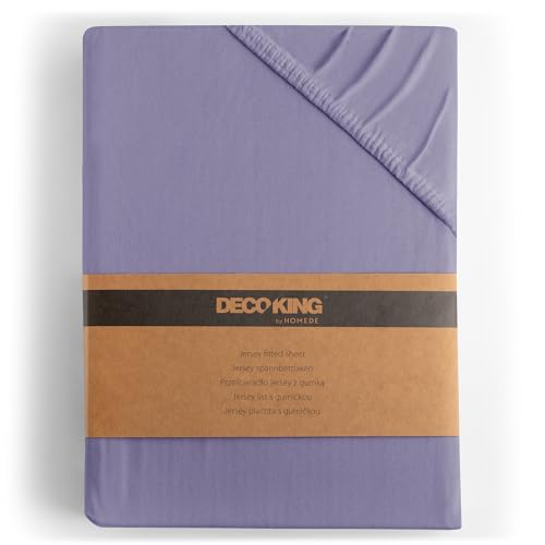 Utopia Bedding - Spannbettlaken 180x200cm - Lavendel - Gebürstete Polyester-Mikrofaser Spannbetttuch - 35 cm Tiefe Tasche 5 DecoKing Spannbettlaken 140x200 160x200 cm Lavendel Lila Spannbetttücher Jersey 100% Baumwolle Boxspringbett Amber 140 x 200 160 x 200