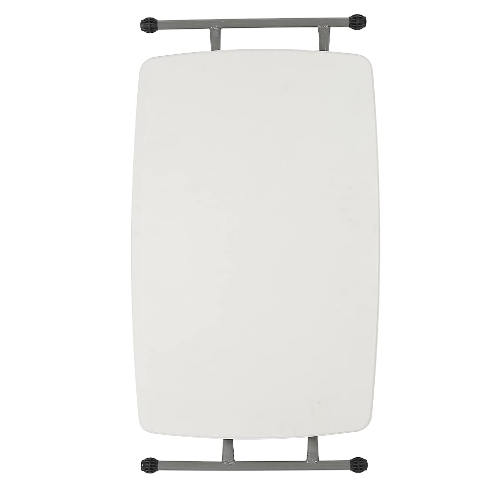LANTUS Tavolo Pieghevole da Picnic da Giardino Bianco Portatile, Perfetto Come Tavolo da Campeggio, da Buffet, da Cucina, Regolabile in Altezza-76 * 50 * 74 cm (bianco)