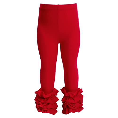 HOOLCHEAN Baby Toddler and Little Girls Cotton Ruffle Leggings