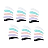 Beaupretty 150個 月牙型フェイスクリームスプーン 製 展開ピンク 白 黒 青 紫 各女性用化粧品塗ツール やアイクリームに 清潔で持ち運び便利