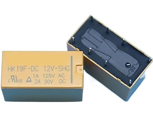 Mini relais de puissance 12vdc HK19F SHG pour systèmes domotiques et robots PCB