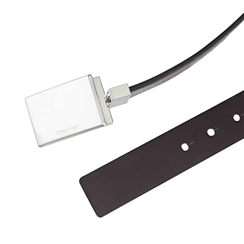 Calvin Klein Boys' Reversible Leather Belt, Black/Brown Plaque, Small #TOP4