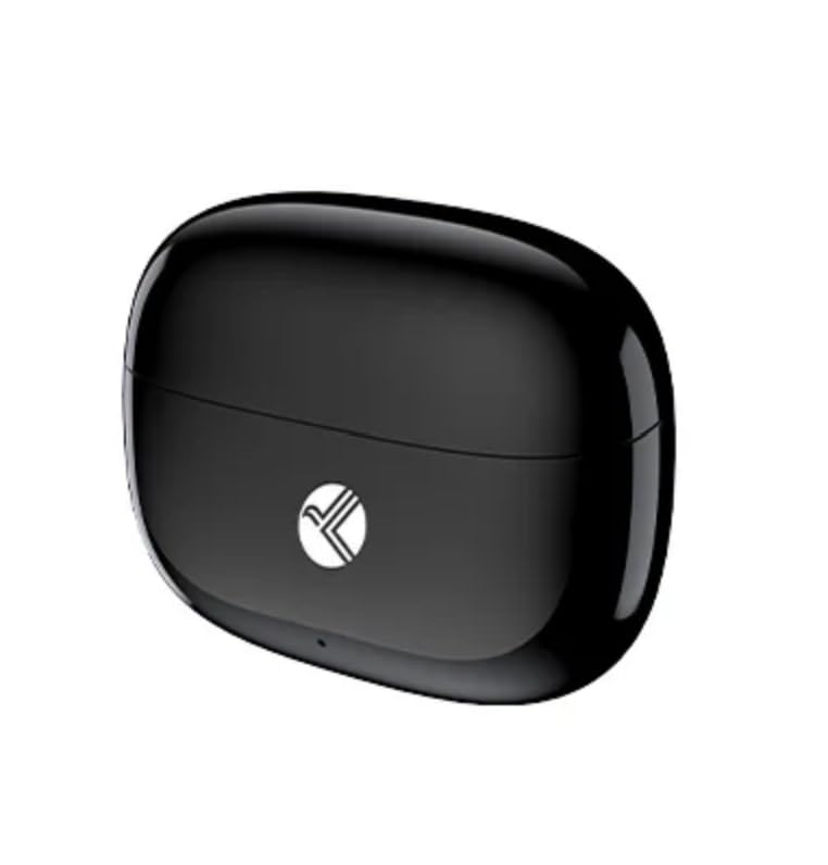 Image of KDM Z5 BlackPods Bluetooth 5.4 Wireless Earbuds, 35H Total Playtime, 5H Music Time, 60 Min Type-C Fast Charging, in-Ear Design, Voice Assistant, Touch Controls, Black