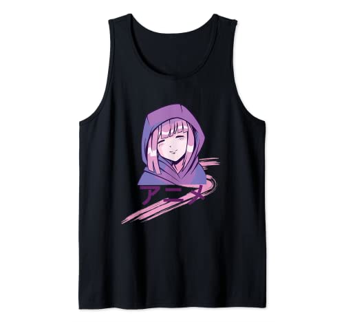 Linda chica de anime Camiseta sin Mangas