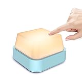 【Praktisches Design】 Die Nachttischlampe hat einen eingebauten Magneten, sodass sie bei jeder eisenoberfläche befestigen. auch Sie können an nichtmetallischen Oberflächen das Nachtlicht mithilfe der mitgelieferten Metallplatte befestigen.