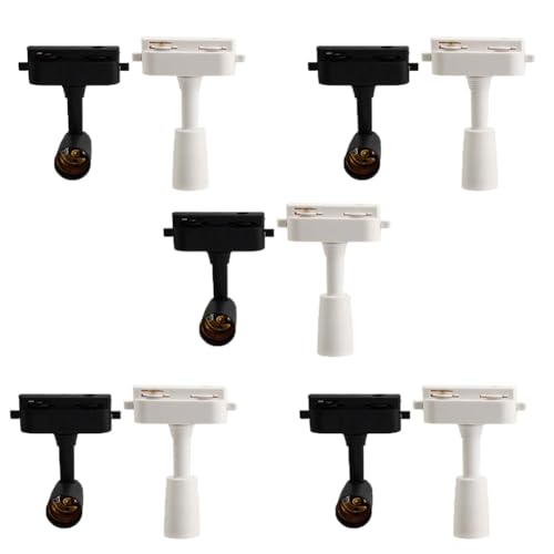 Mini éclairage sur rail monophasé plastique spot réglable avec ampoule remplaçable