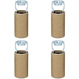 TAODAN 4PCS E12 Bulb Sockets Candlestick Base Socket Replacement Chandelier Candle Holder Part with Cardboard Insulator Suitable for Incandescent Bulb