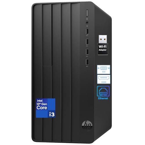 HP Desktop Computer Business Tower PC, 13th Gen Intel 4-Core