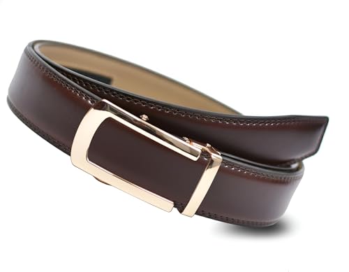 Image of WildHorn Men's Genuine Leather Belt for Men| Premium Auto-Lock Buckle | Adjustable up to 48 inch | Formal & Casual Wear | Micro-Adjust Fit | Stylish Gift Box Included
